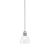 Edge 1 Light Small Stem Hung Pendant 7.25 Inch Tall by Toltec - 1151-6.25