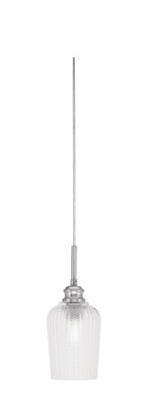 Edge 1 Light Mini Cord Pendant 12 Inch Tall by Toltec - 1152-5-12