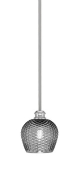 Edge 1 Light Small Stem Hung Pendant 6.5 Inch Tall by Toltec - 1151-6-6.5-1