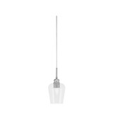 Edge 1 Light Steel Mini Cord Pendant 11 Inch Tall by Toltec - 1152-5-11