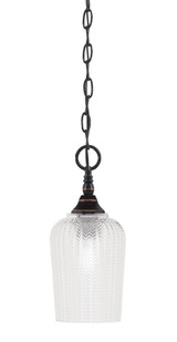 1 Light Chain Hung Mini Pendant 12 x 5 Inch by Toltec 11-BC-4250 - 11-BC-4250