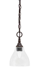1 Light Chain Hung Mini Pendant 10.75 x 6.25 Inch by Toltec 11-BC-4760 - 11-BC-4760
