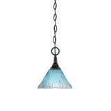 1 Light Chain Hung Mini Pendant 9 x 7 Inch by Toltec 11-BC-458