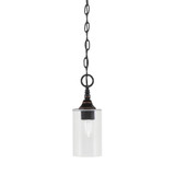 1 Light Chain Hung Mini Pendant 10.75 x 4 Inch by Toltec 11-BC-300