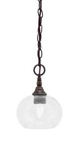 1 Light Chain Hung Mini Pendant 10 x 7 Inch by Toltec 11-BC-202 - 11-BC-202
