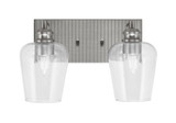 Edge 2 Light Vanity Light 14.5 Inch Length by Toltec - 1162-BN-210