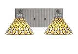 Edge 2 Light Vanity Light 16.75 Inch Length by Toltec - 1162-BN-9415