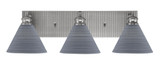Edge 3 Light Vanity Light 25.25 Inch Length by Toltec - 1163-BN-4052
