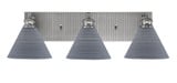 Edge 3 Light Vanity Light 25.25 Inch Length by Toltec - 1163-BN-4052