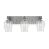 Edge 3 Light Clear Bubble Vanity Light by Toltec - 1163-ES-210