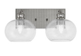Edge Two Light Vanity Light 16.25 Inch Length by Toltec - 1162-BN-202