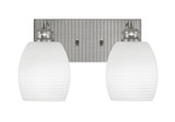 Edge 2 Light Vanity Light 13.75 Inch Length by Toltec - 1162-BN-615