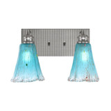 Edge 2 Light Vanity Light 8.5 Inch Tall by Toltec - 1162-BN-725