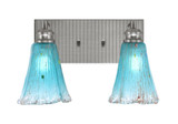 Edge 2 Light Vanity Light 8.5 Inch Tall by Toltec - 1162-BN-725