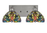 Edge 2 Light Vanity Light 6.75 Inch Wide by Toltec - 1162-BN-9905