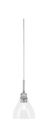 Edge 1 Light Small Cord Pendant 10.75 Inch Tall by Toltec - 1152-6.25