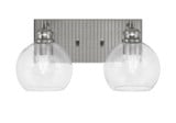 Edge 2 Light Vanity Light 15 Inch Length by Toltec - 1162-BN-4100