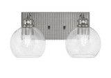 Edge 2 Light Vanity Light 15 Inch Length by Toltec - 1162-BN-4100