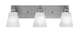 Edge 3 Light Vanity Light 7.5 Inch Tall by Toltec - 1163-ES-460