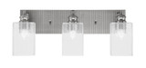 Edge 3 Light Vanity Light 8.75 Inch Tall by Toltec - 1163-ES-530