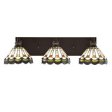 Edge 3 Light Vanity Light 25.5 Inch Length by Toltec - 1163-ES-9395