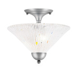 Any 2 Light 11.5 Inch Tall Semi Flush Mount by Toltec - 120-12115
