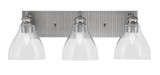 Edge 3 Light Vanity Light 24.25 Inch Length by Toltec - 1163-ES-4760