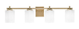 Franklin 4 Light Bath Bar 8.75 x 34.75 In by Toltec  - 1214-MB-541