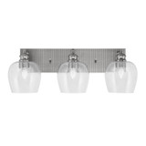 Edge 3 Light Vanity Light 8.25 Inch Tall by Toltec - 1163-ES-4810