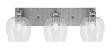 Edge 3 Light Vanity Light 8.25 Inch Tall by Toltec - 1163-ES-4810