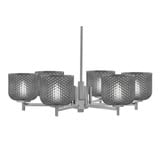 Franklin 6 Light Chandelier 7.5 Inch T and 30 Inch W by Toltec - 1206-75-30_P