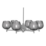Franklin 6 Light Chandelier 7.5 Inch Tall and 30 Inch Wide by Toltec - 1206-75-30