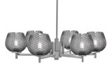 Franklin 6 Light Chandelier 7.5 Inch Tall and 30 Inch Wide by Toltec - 1206-75-30
