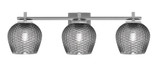 Franklin 3 Light Bath Bar 7.5 Inch Tall and 26.75 Inch Length by Toltec - 1213-75-2675