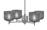 Franklin 4 Light Chandelier 7.25 Inch Tall and 28.25 Inch Wide by Toltec - 1204-725-2825