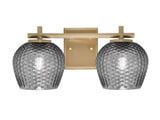 Franklin 2 Light Bath Bar 7.5 Inch Tall and 16.25 Inch Length by Toltec - 1212-75-1625
