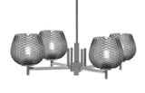Franklin 4 Light Chandelier 7.5 Inch Tall and 28.25 Inch Wide by Toltec - 1204-75-2825