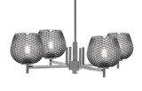 Franklin 4 Light Chandelier 7.5 Inch Tall and 28.25 Inch Wide by Toltec - 1204-75-2825