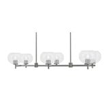 Franklin 6 Light Island 7.25 Inch Tall and 39 Inch Length by Toltec - 1226-725-39