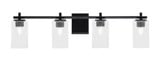 Franklin 4 Light Bath Bar 8.5 Inch Tall and 35.5 Inch Length by Toltec - 1214-85-355