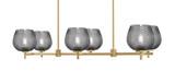 Franklin 6 Light Island 7.5 Inch Tall and 37.75 Inch Length by Toltec - 1226-75-3775