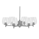 Franklin 6 Light Chandelier 8.25 Inch Tall and 29.75 Inch Wide by Toltec - 1206-825-2975