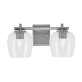 Franklin 2 Light Bath Bar 8 Inch Tall and 16.5 Inch Length by Toltec - 1212-8-165