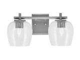 Franklin 2 Light Bath Bar 8 Inch Tall and 16.5 Inch Length by Toltec - 1212-8-165