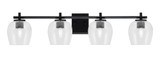 Franklin 4 Light Bath Bar 8 Inch Tall and 37.25 Inch Length by Toltec - 1214-8-3725
