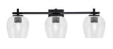 Franklin 3 Light Bath Bar 8 Inch Tall and 26.75 Inch Length by Toltec - 1213-8-2675