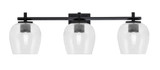 Franklin 3 Light Bath Bar 8 Inch Tall and 26.75 Inch Length by Toltec - 1213-8-2675