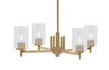 Franklin 4 Light Chandelier 8.25 Inch Tall and 26 Inch Wide by Toltec - 1204-825-26
