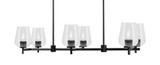 Franklin 6 Light Island 8.25 Inch Tall and 37.25 Inch Length by Toltec - 1226-825-3725