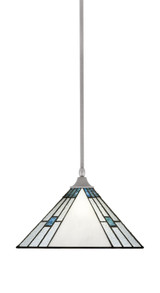 1 Light Medium Stem Hung Pendant 14 Inch Wide by Toltec - 13-BN-953